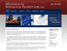 Tablet Screenshot of mendelson-ip.com